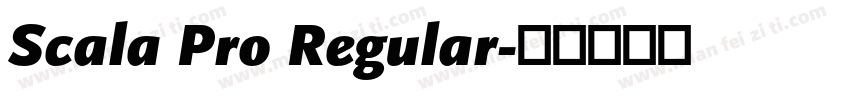 Scala Pro Regular字体转换
